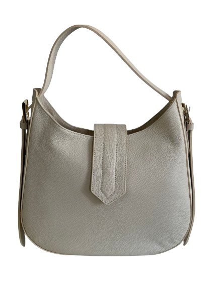 Borsa in vera pelle panna 1