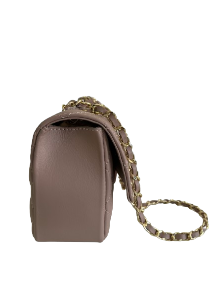 Borsa in vera pelle rosa antico 3