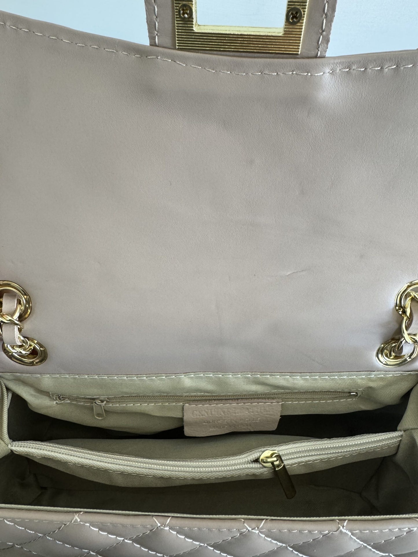Borsa in vera pelle rosa antico 3