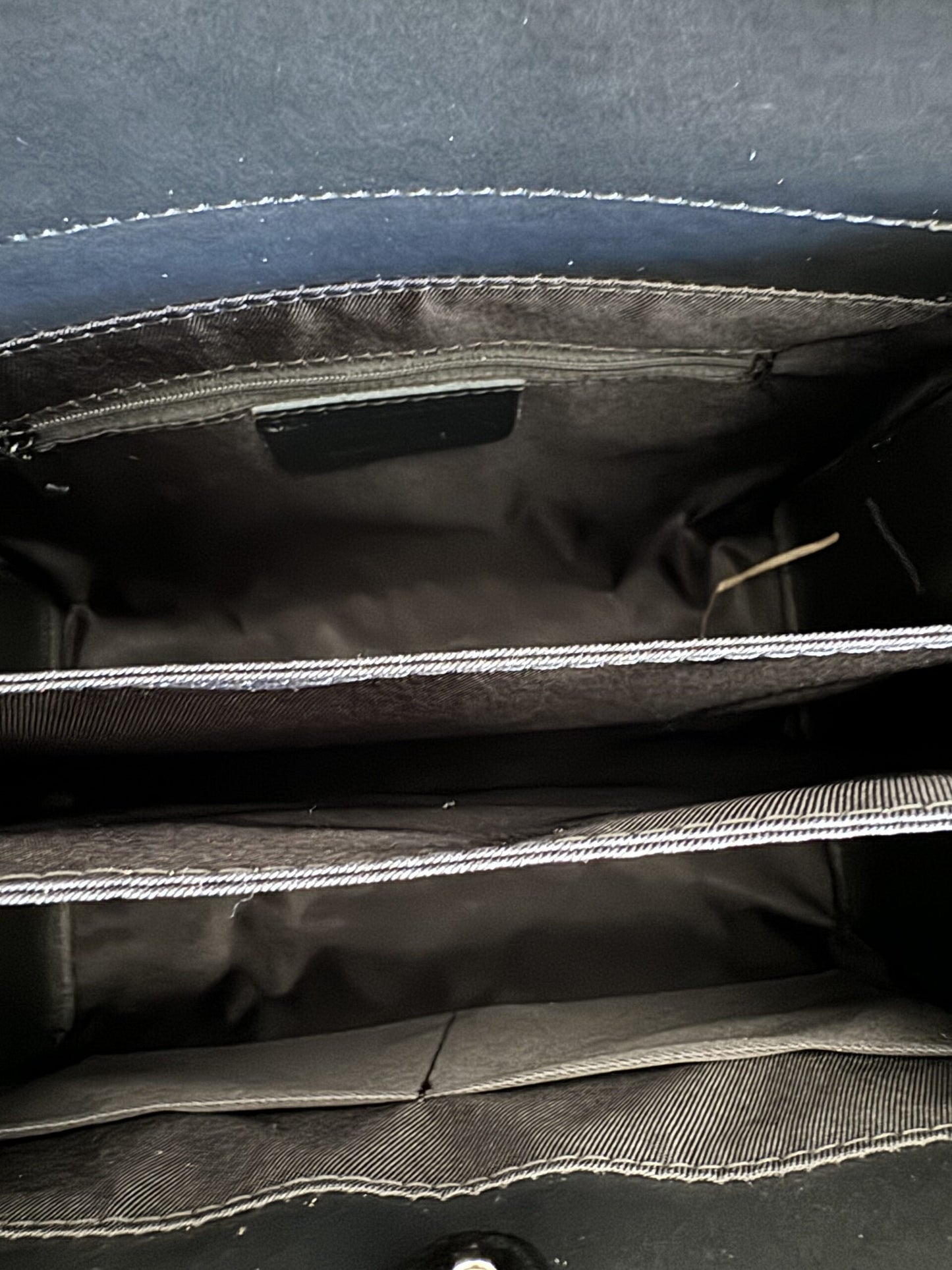 Borsa in vera pelle nero 13