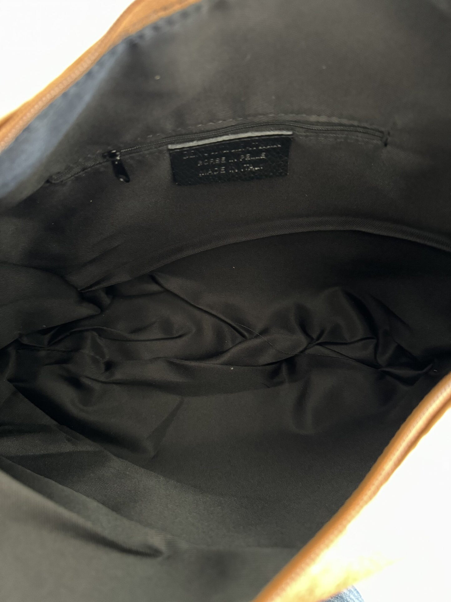 Borsa in pelle marrone 18