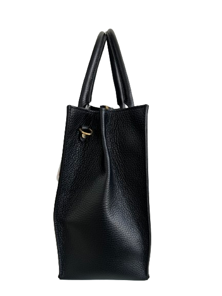 Borsa in vera pelle nero 19