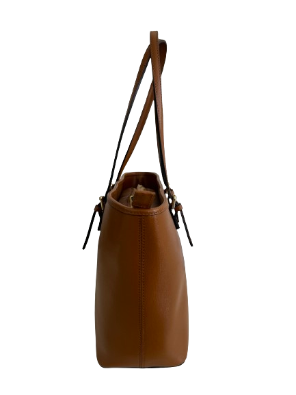 Borsa in vera pelle marrone 21