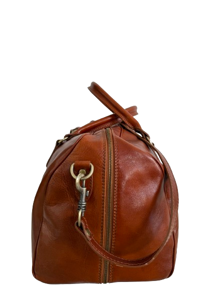 Borsone in vera pelle cuoio