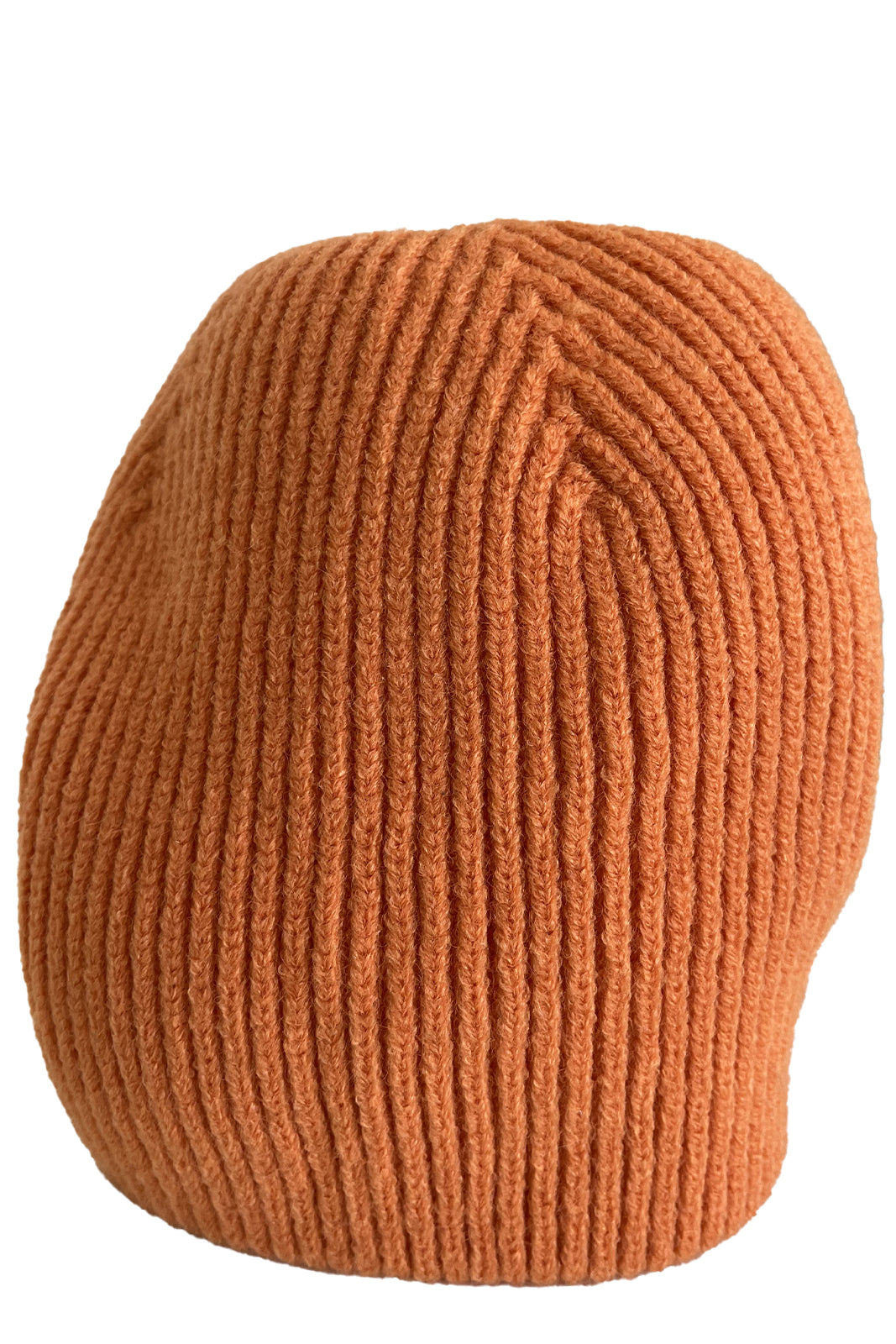 Berretto in lana con pon pon in murmasky arancio