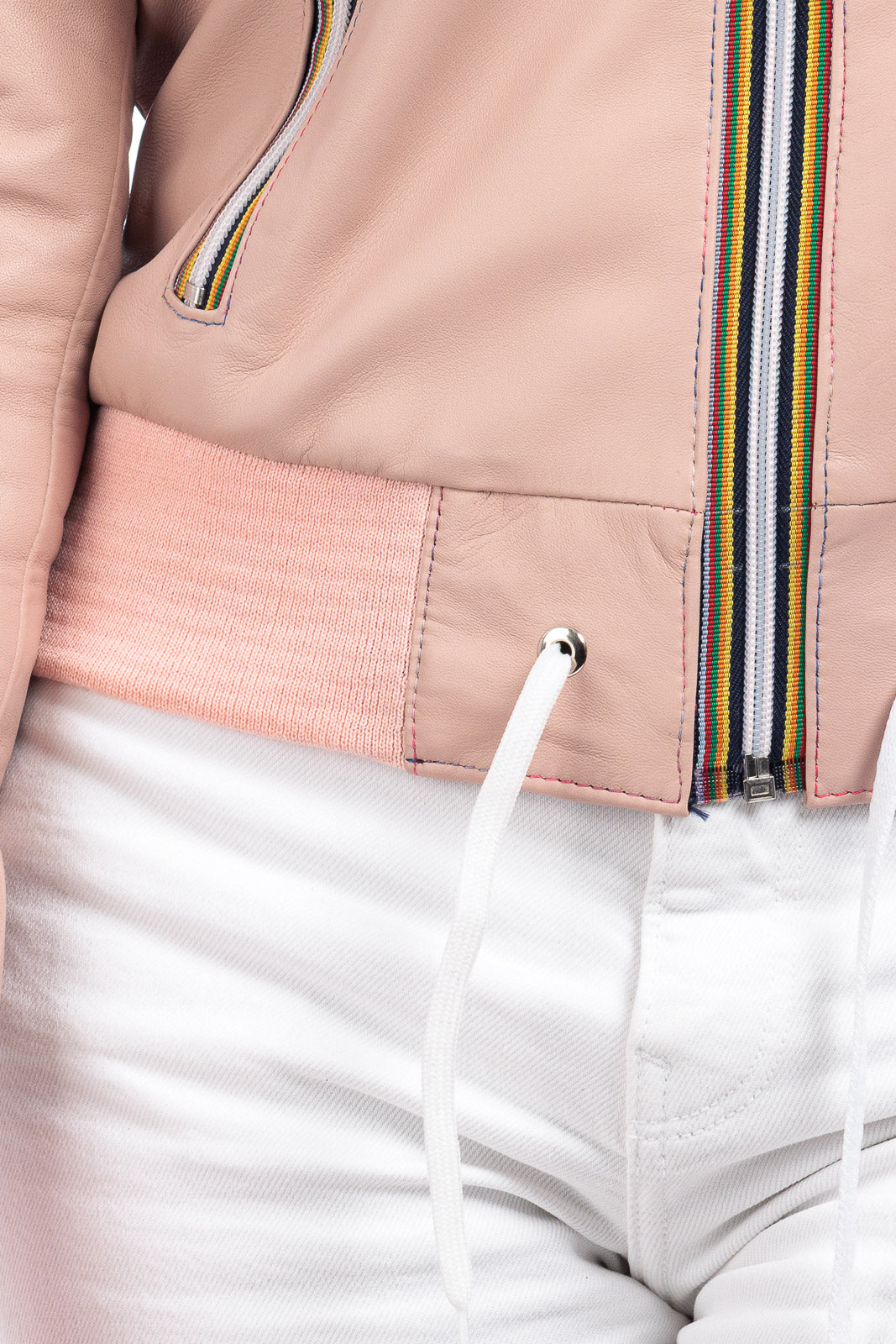Bomber Gold Bunn con zip rosa DONNA