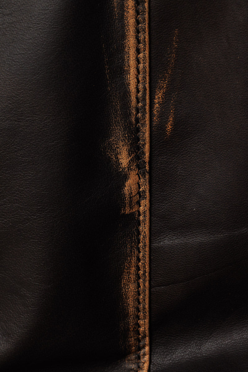 Bomber in vera pelle bicolore REGLAN