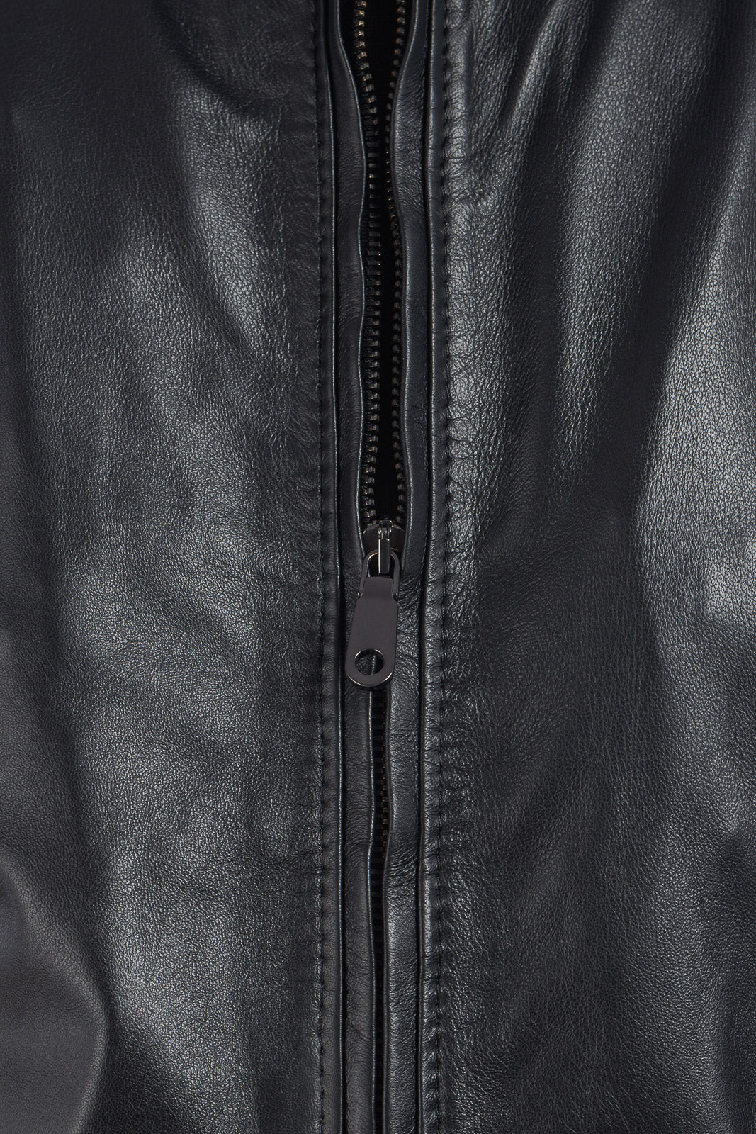 Bomber in vera pelle uomo con zip REGLAN PAT