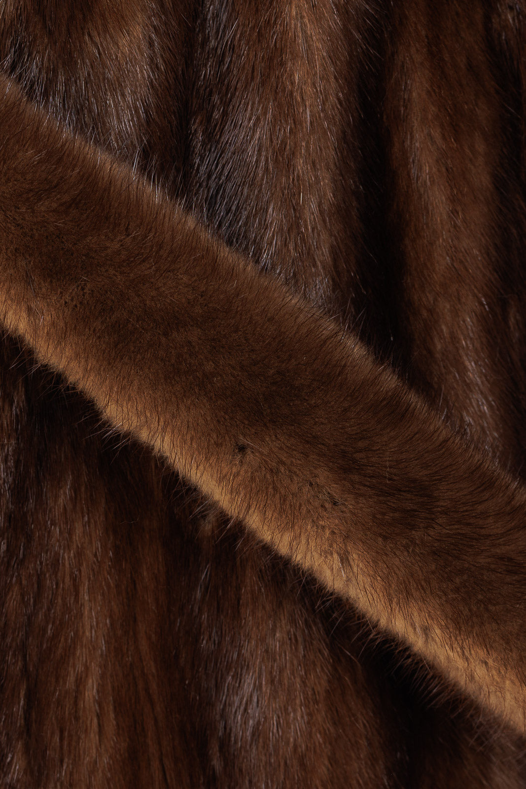 Cappotto di pelliccia di visone demy buff