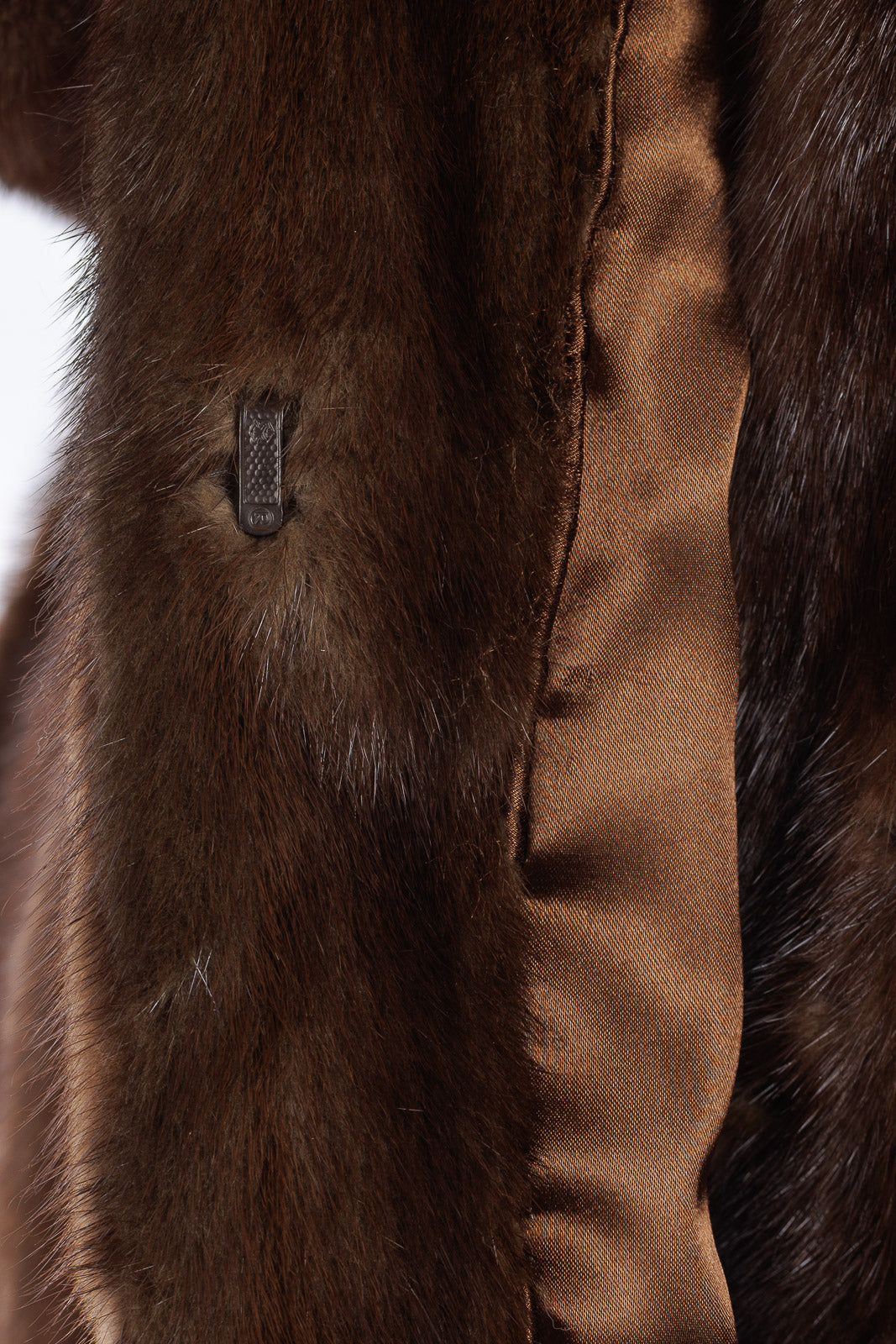 Cappotto di pelliccia di visone demy buff
