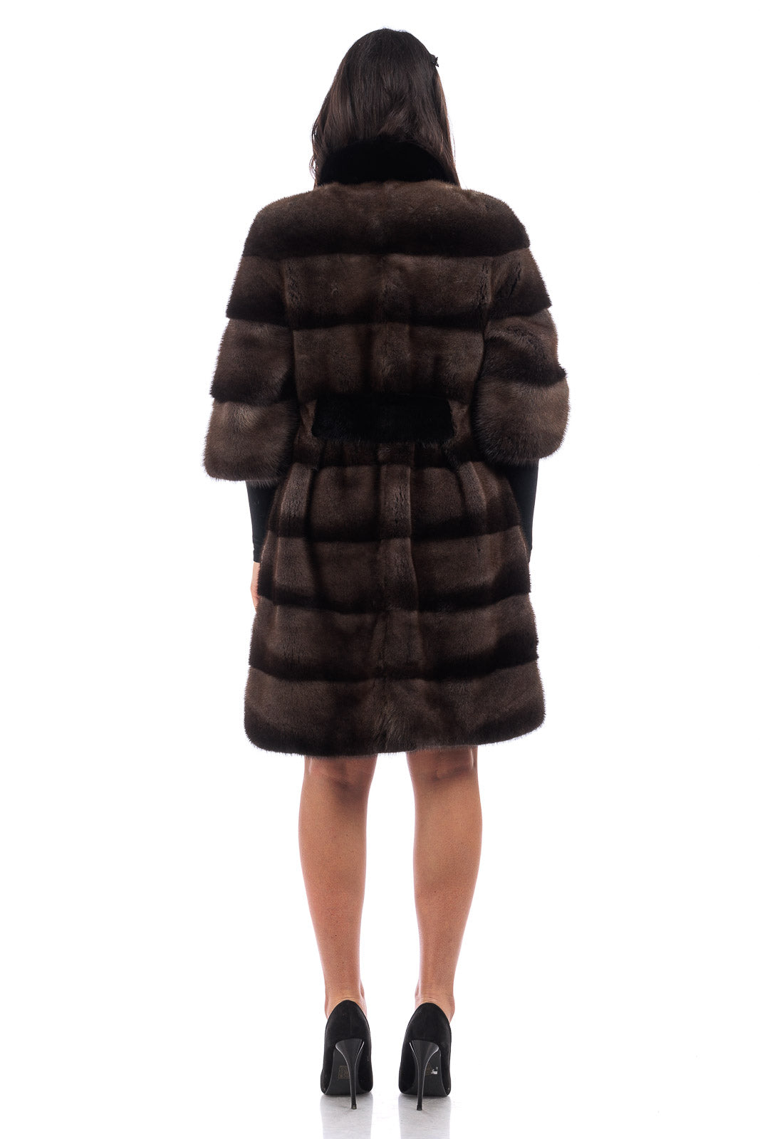 Cappotto di pelliccia di visone demy buff Impero