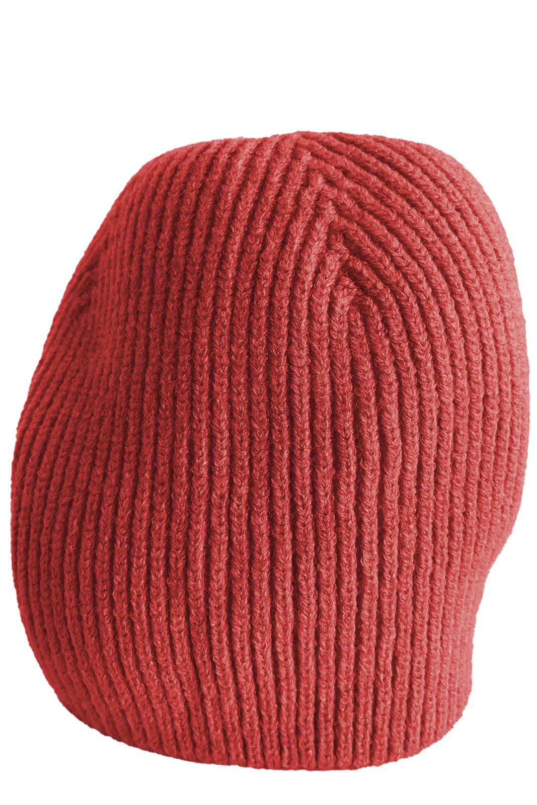 Berretto in lana con pon pon in murmasky rosso