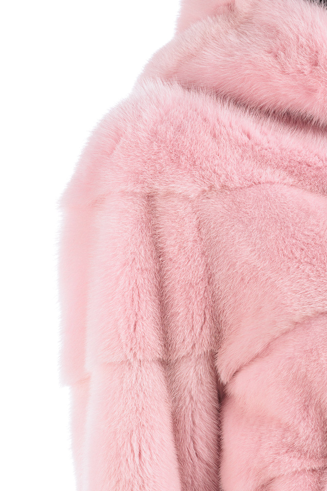 Giacca di pelliccia di visone pink