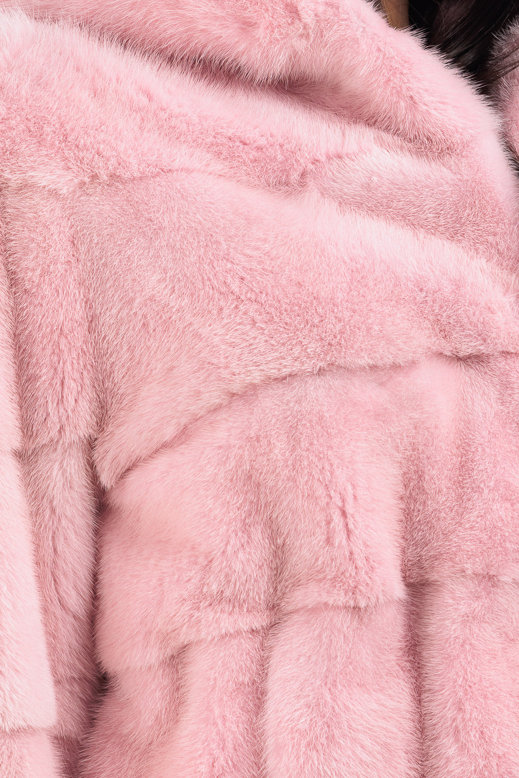 Giacca di pelliccia di visone pink