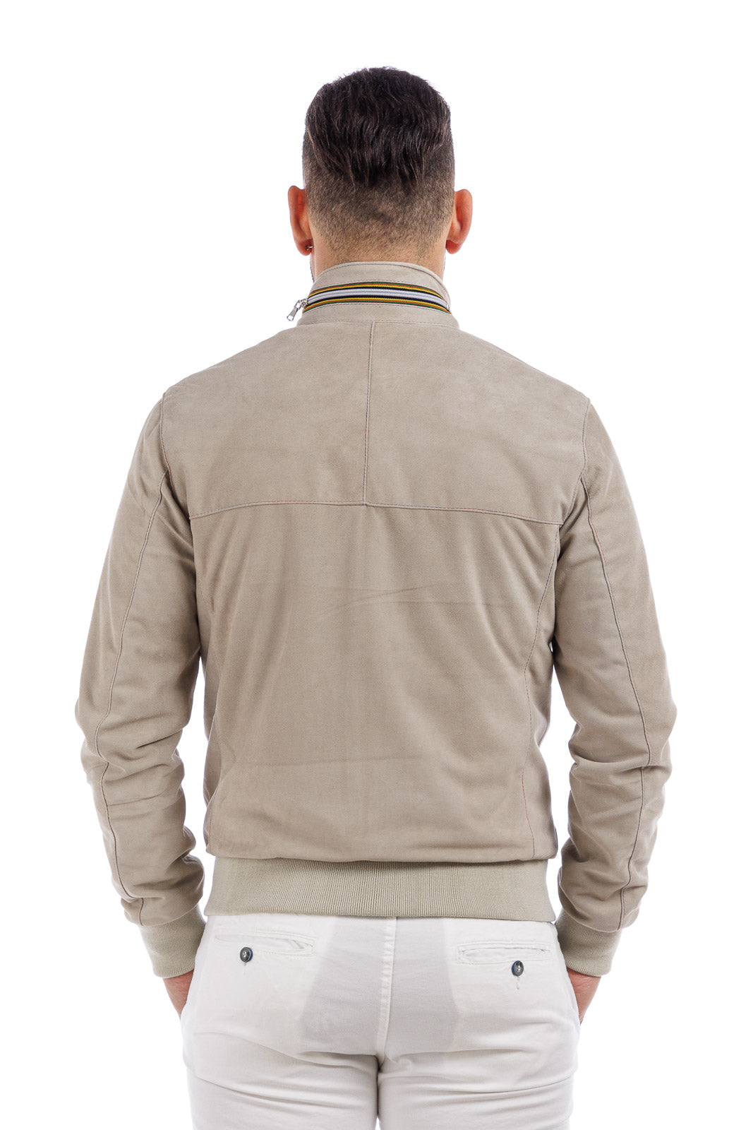 Bomber Gold Bunn con zip sabbia