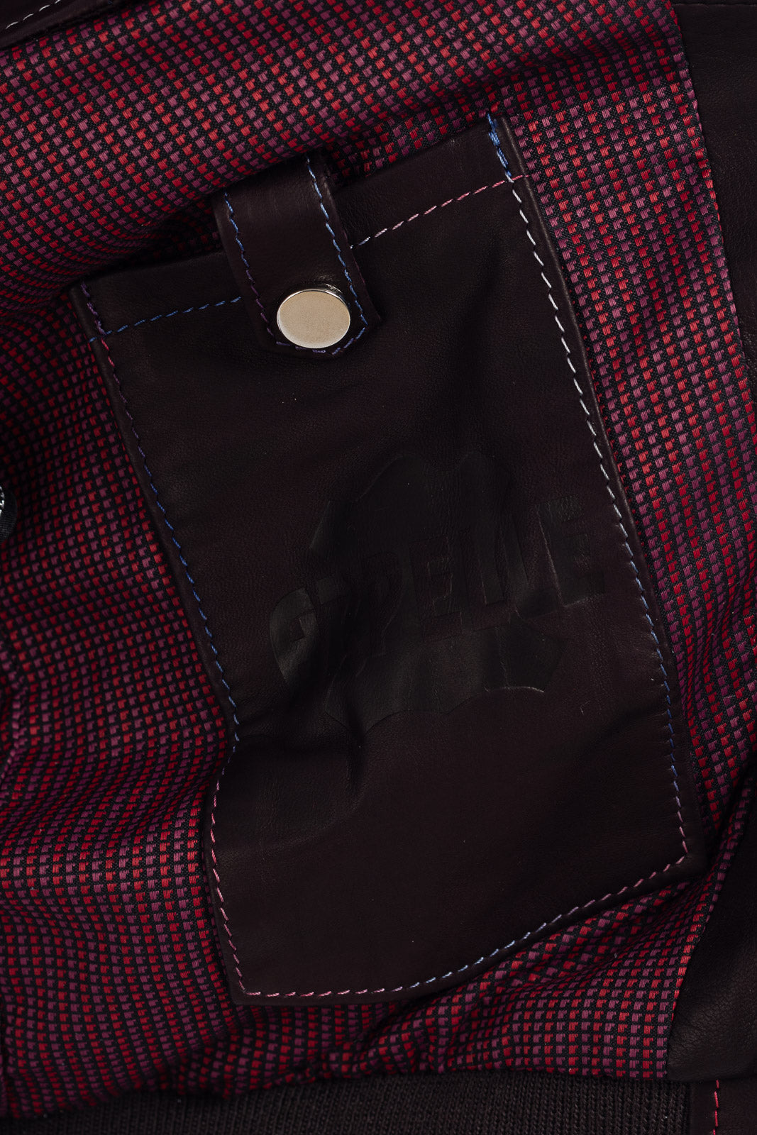 Bomber Gold Bunn testa di moro in vera pelle con zip