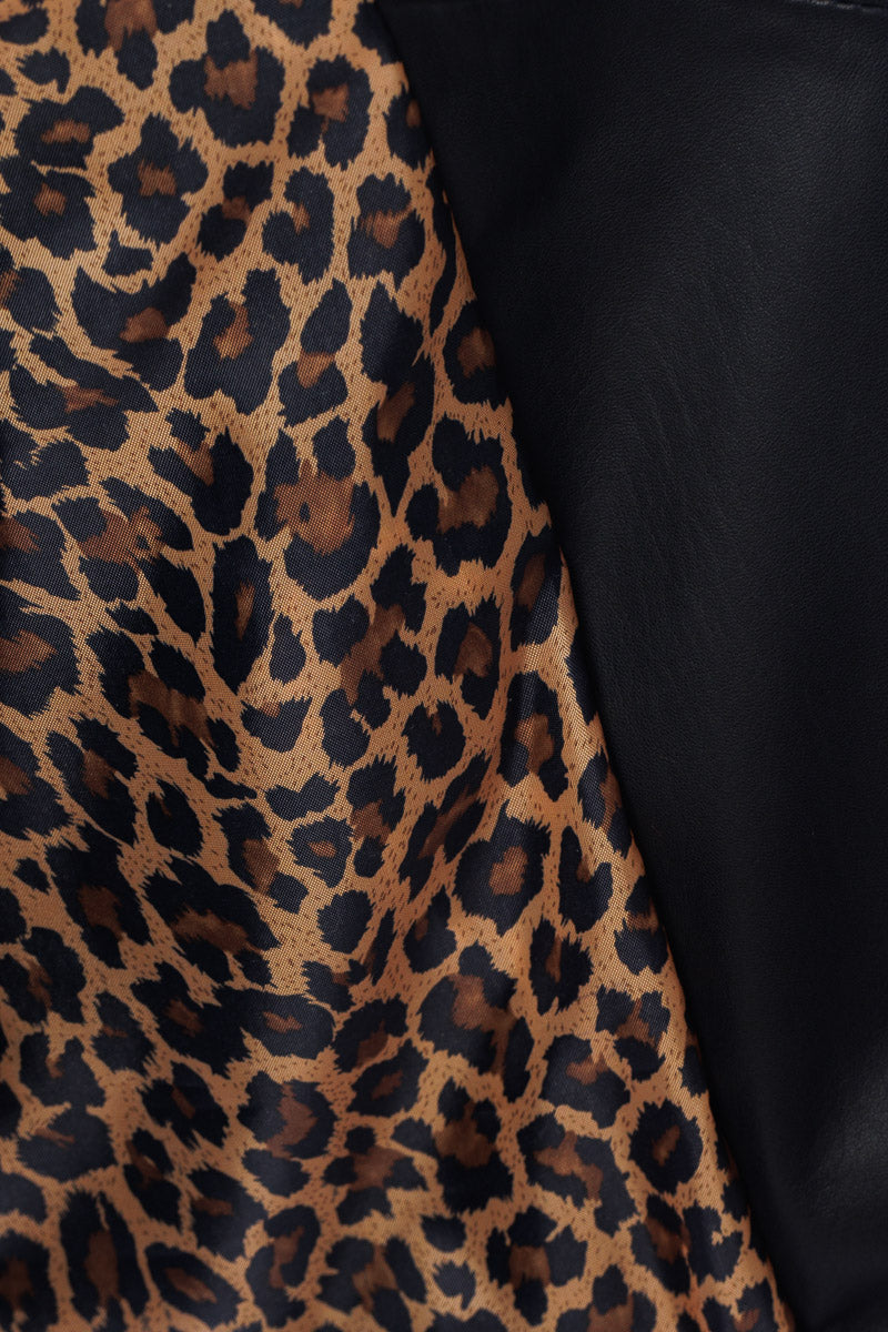 Giacca in pelle donna con zip Chiodo nero