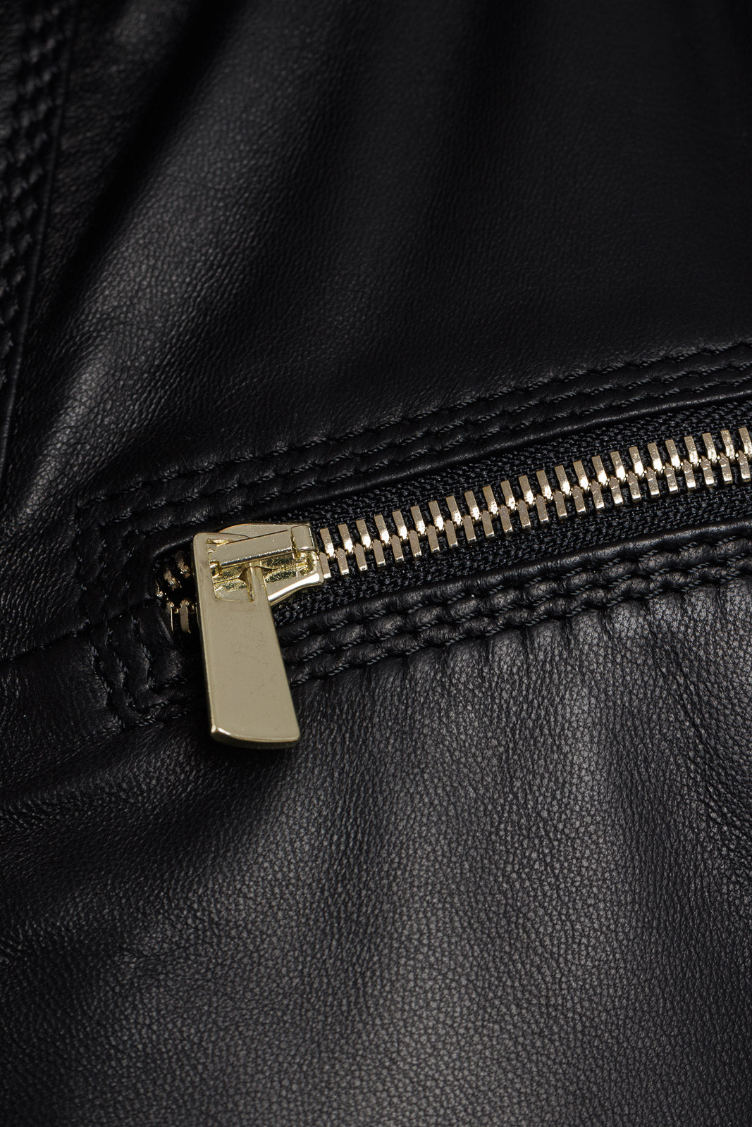 Giacca in pelle donna con zip FAY nero