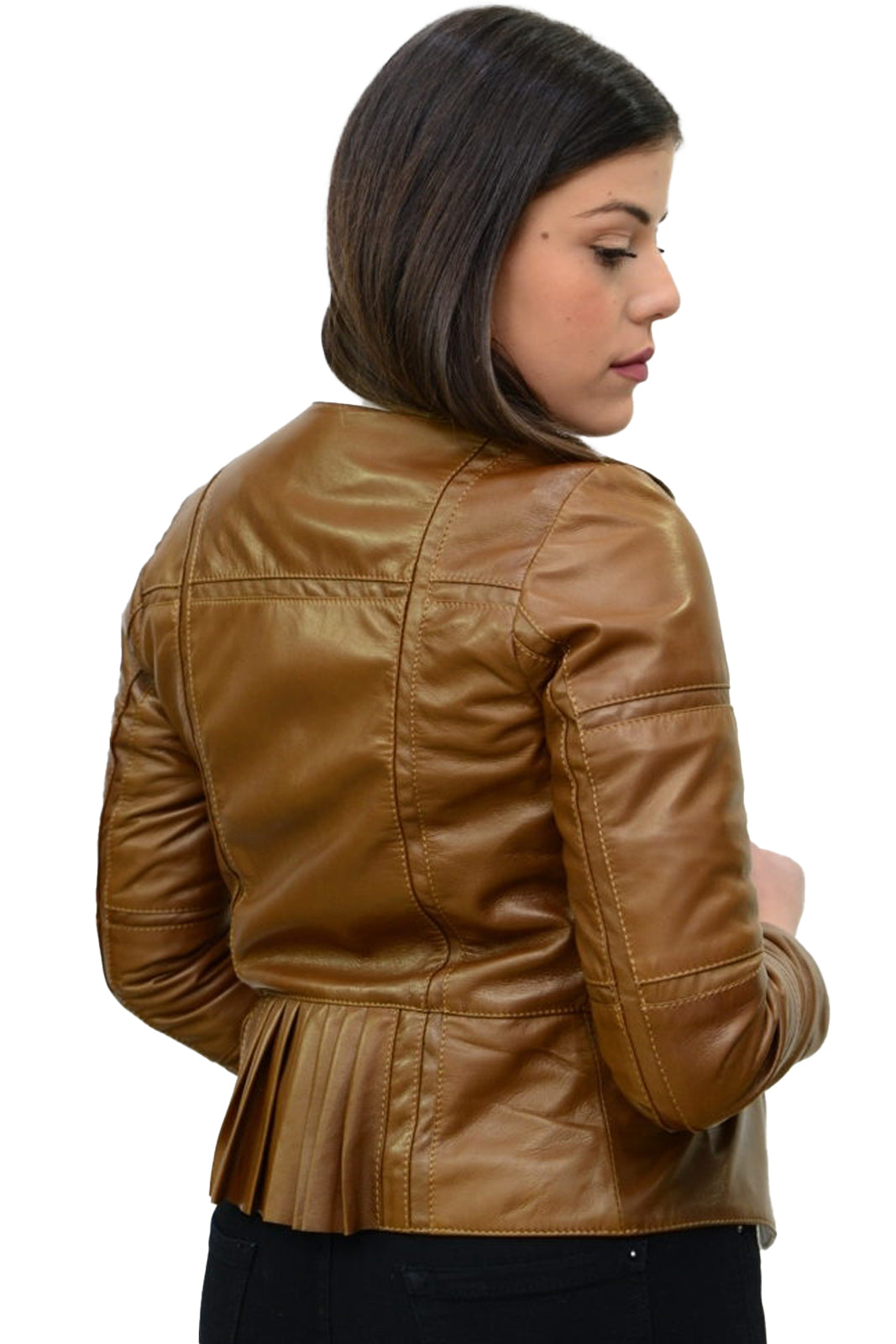 Giacca in pelle donna con zip GENNY
