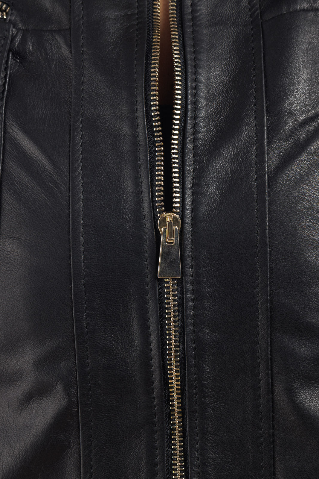 Giacca in pelle donna con zip why