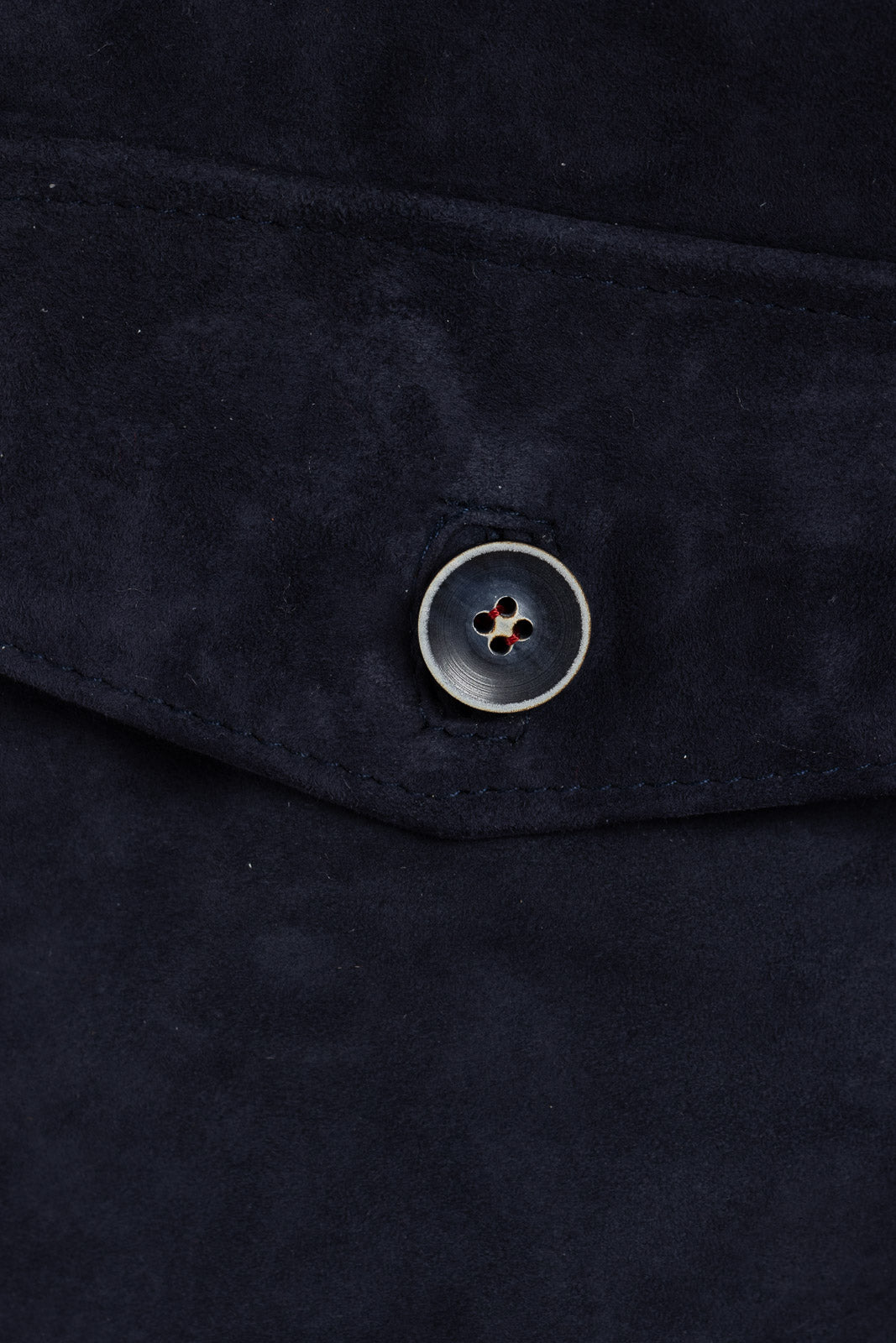 Giacca blu in camoscio di renna BOTT