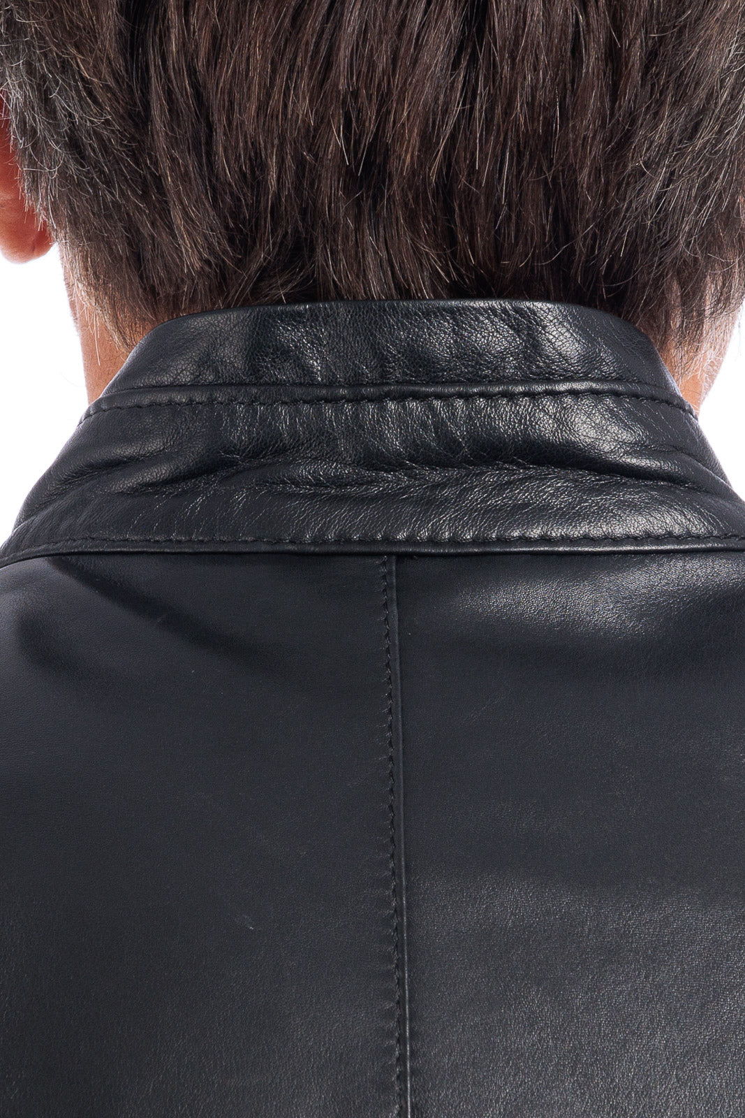 Giacca in vera pelle uomo con zip BEK