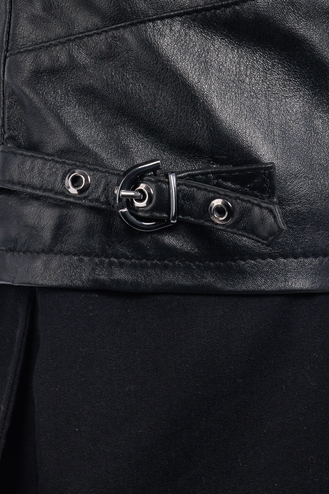 Giacca in vera pelle uomo con zip BEK