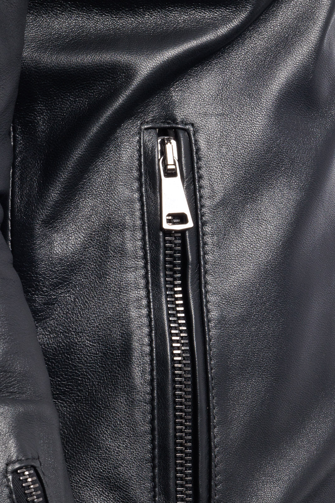 Giacca in vera pelle uomo con zip BEK