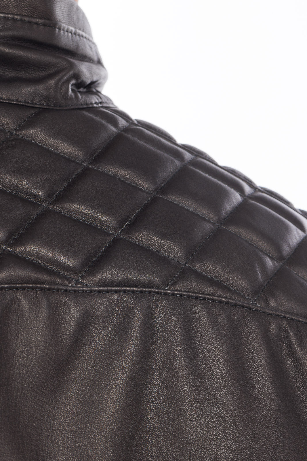 Giacca in vera pelle uomo nero STORM