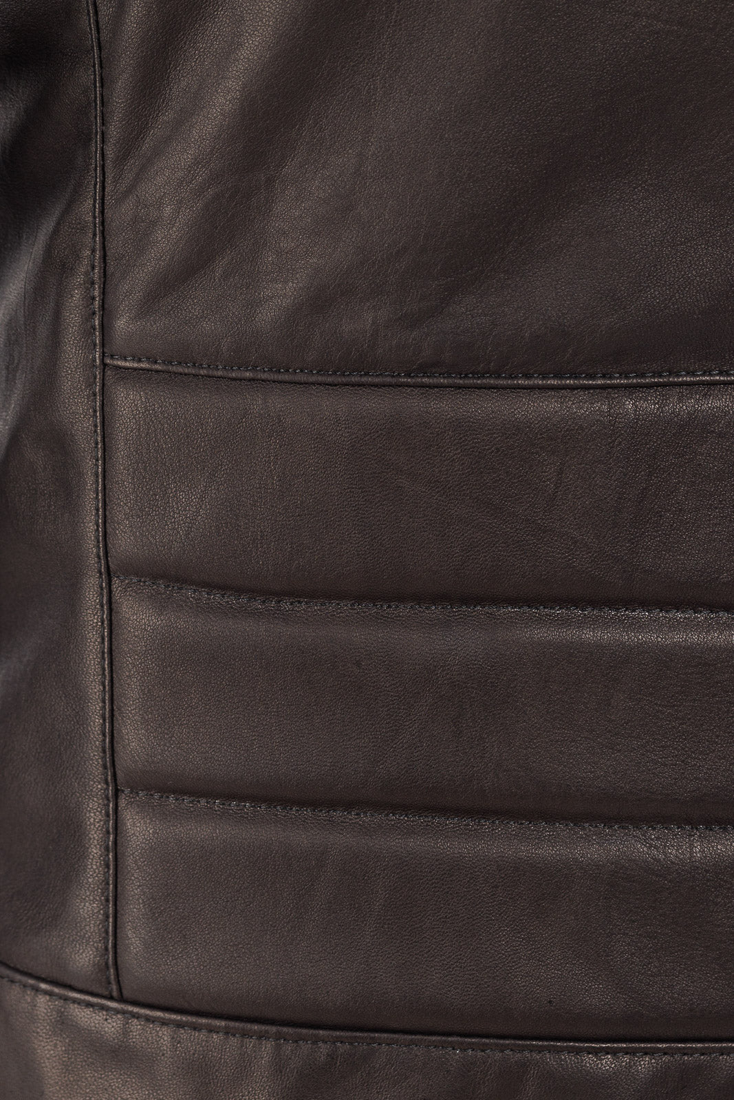 Giacca in vera pelle uomo nero STORM