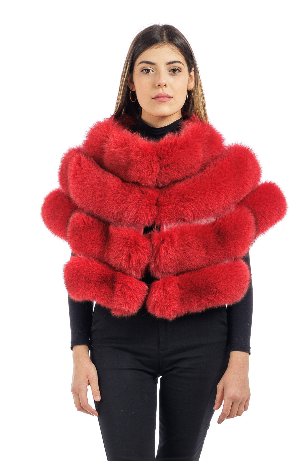 PRODOTTO In UCRAINA Cappello Invernale In Pelliccia Di Volpe Rossa - Foto 2