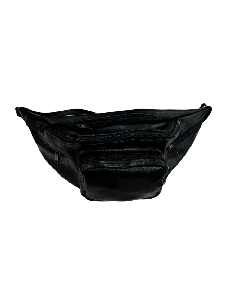 Marsupio nero in pelle