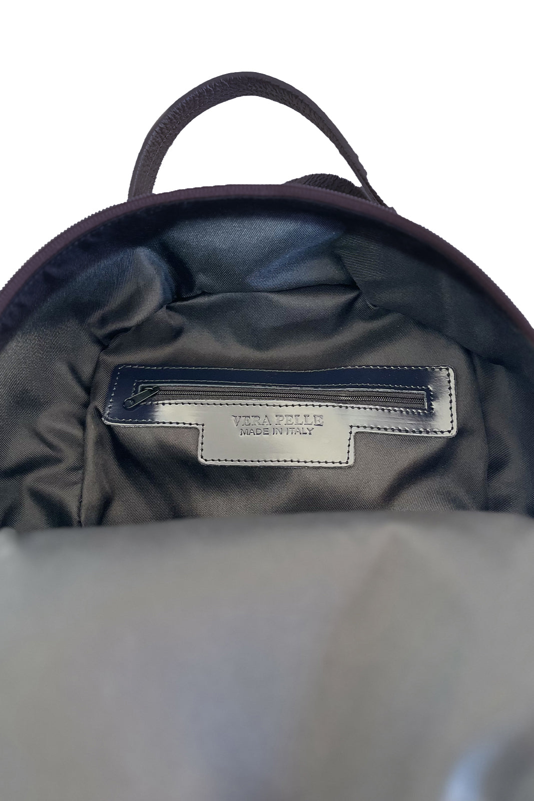 Zaino blu in pelle unisex