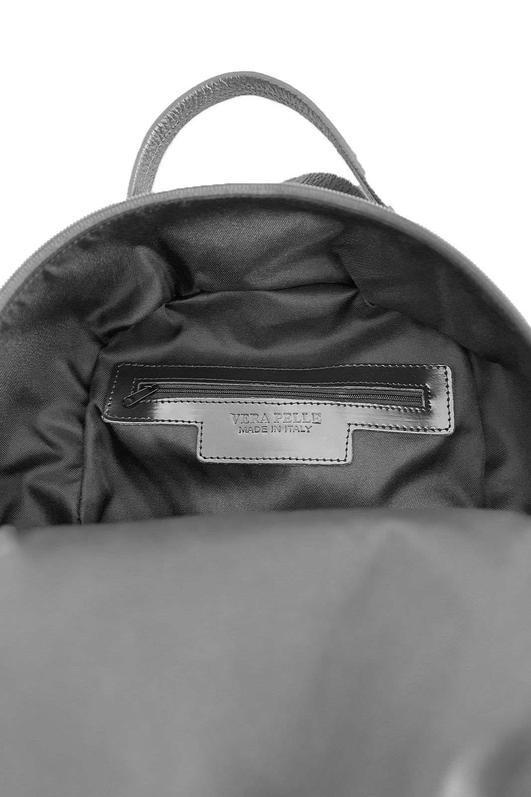 Zaino nero in pelle unisex