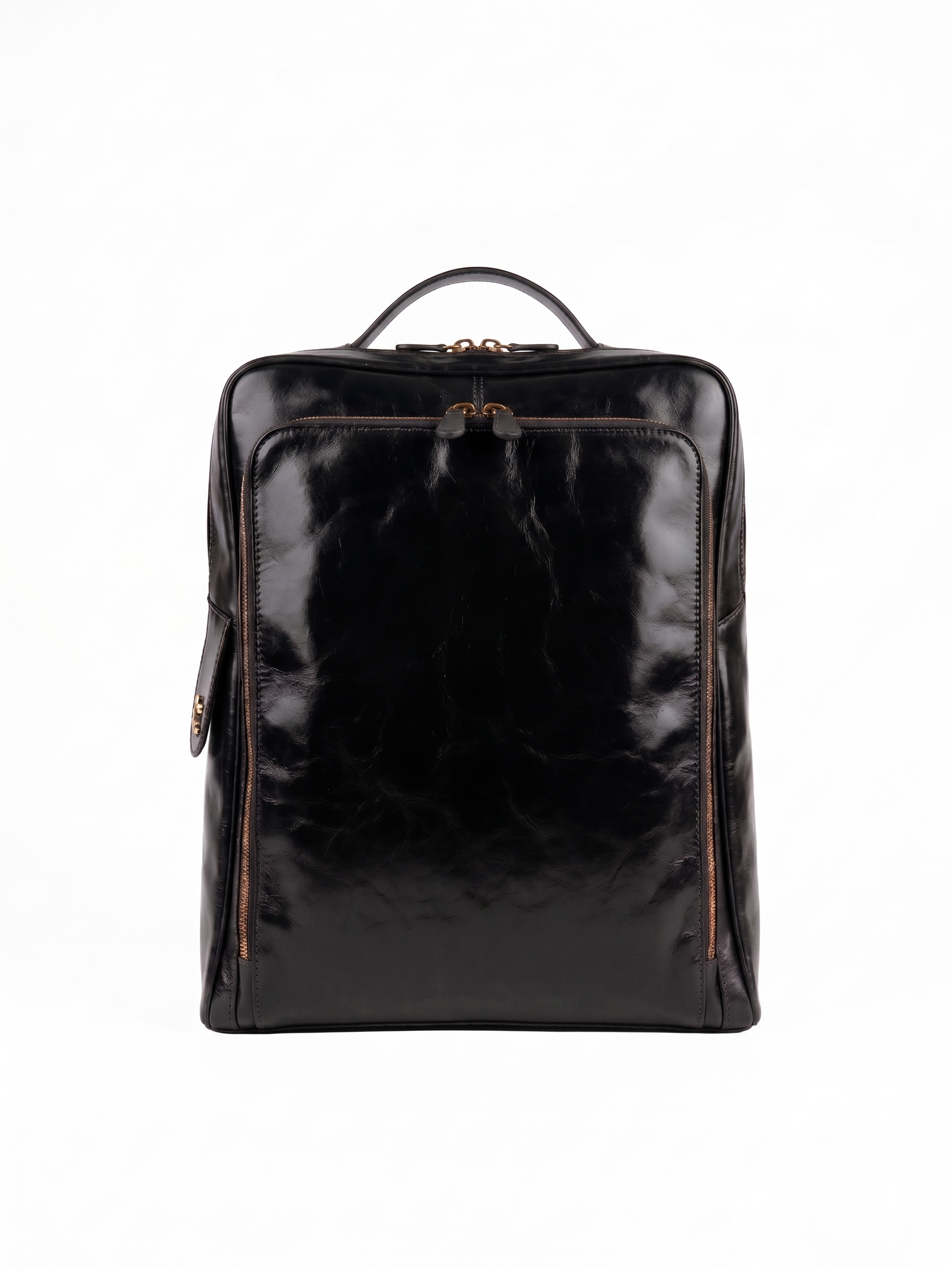 Zaino nero in pelle uomo brd