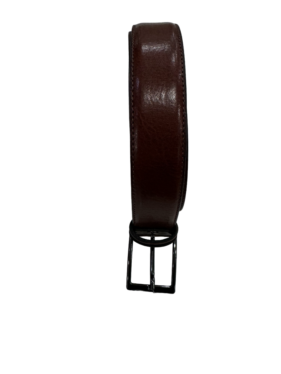 Cintura in vera pelle marrone