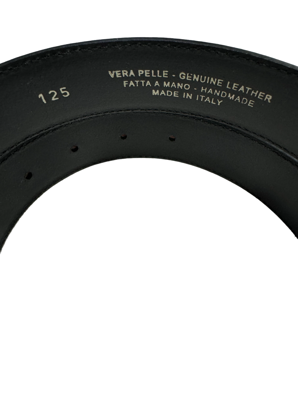 Cintura in vera pelle marrone