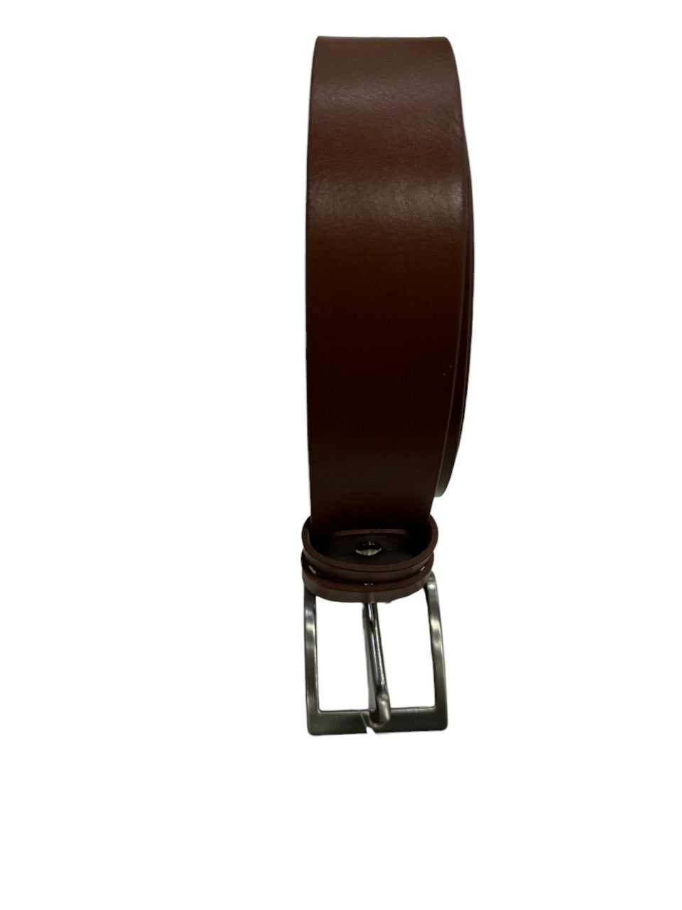 Cintura in vera pelle marrone s
