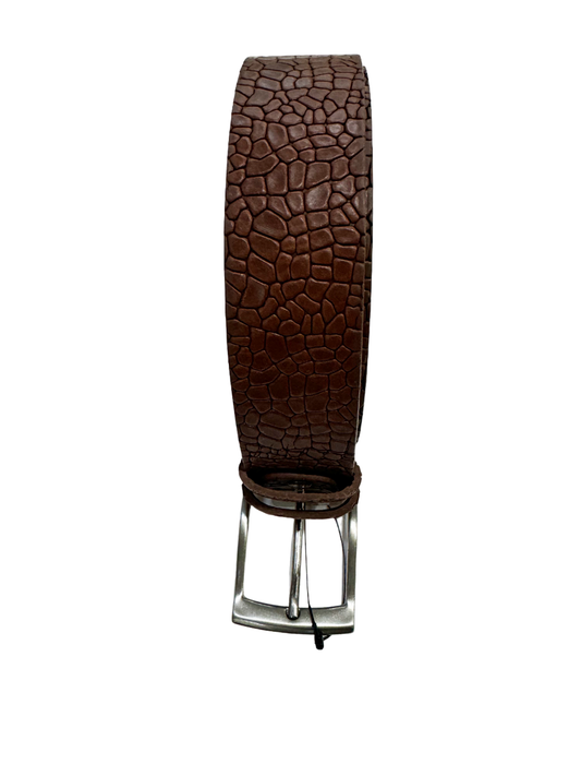 Cintura in vera pelle cuoio tartarugata