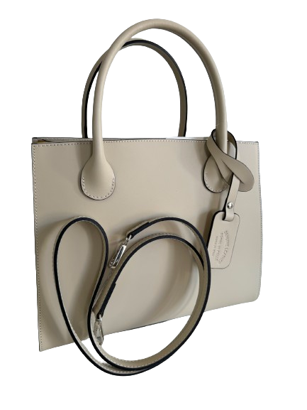 Borsa in pelle sabbia 10