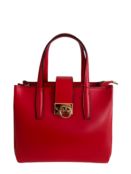Borsa in vera pelle rosso 14