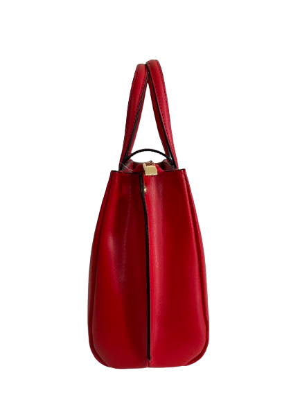 Borsa in vera pelle rosso 14