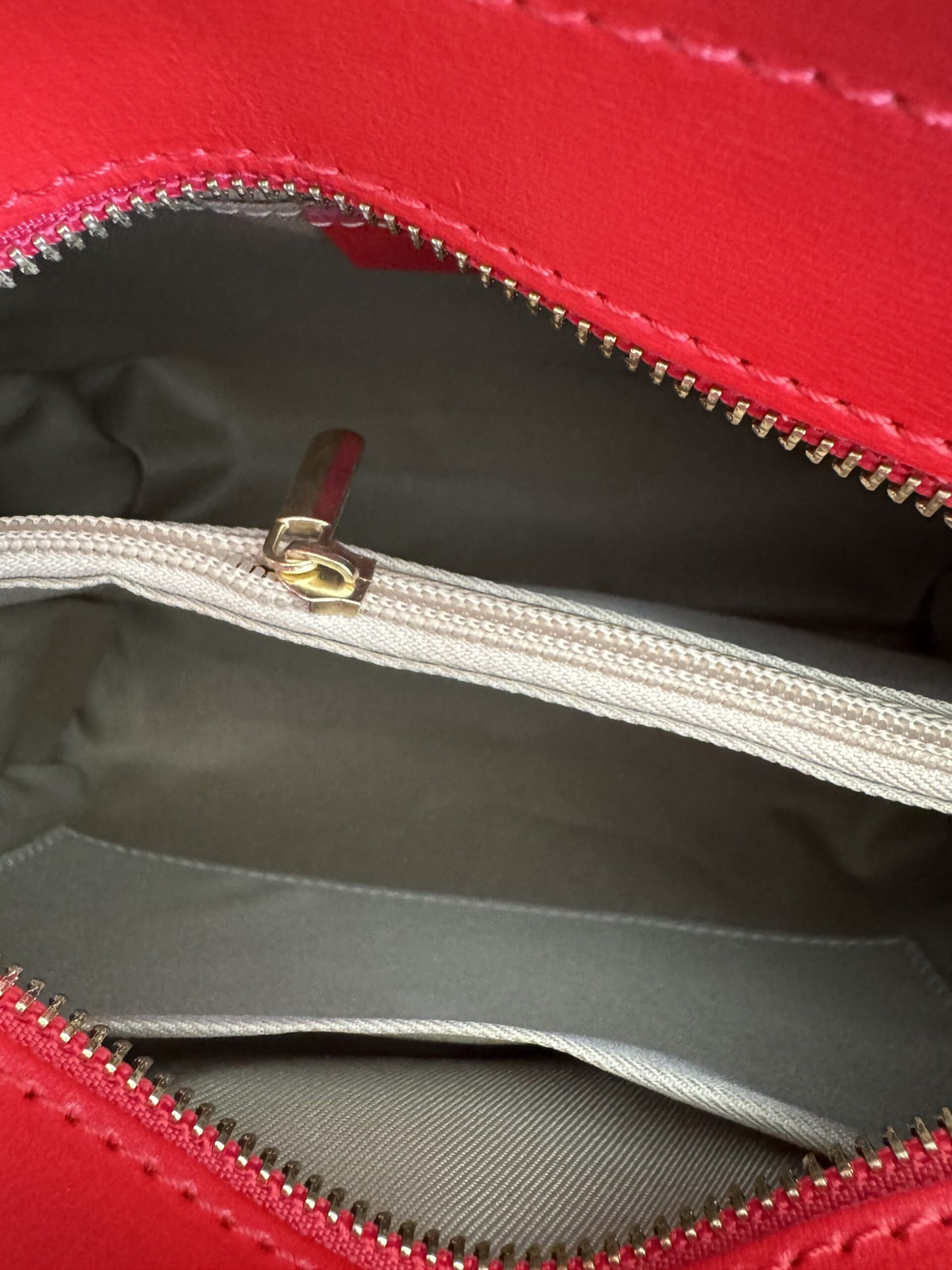 Borsa in vera pelle rosso 14