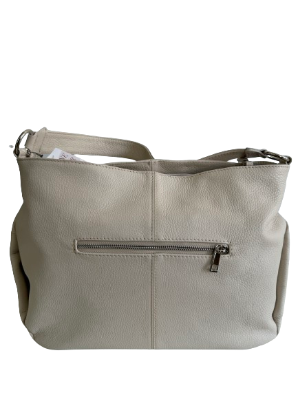 Borsa in vera pelle panna 22