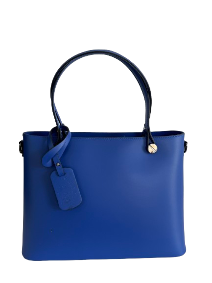 Borsa in vera pelle cobalto 24