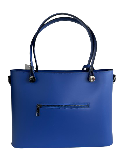 Borsa in vera pelle cobalto 24