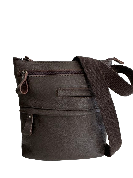 Borsello marrone in pelle