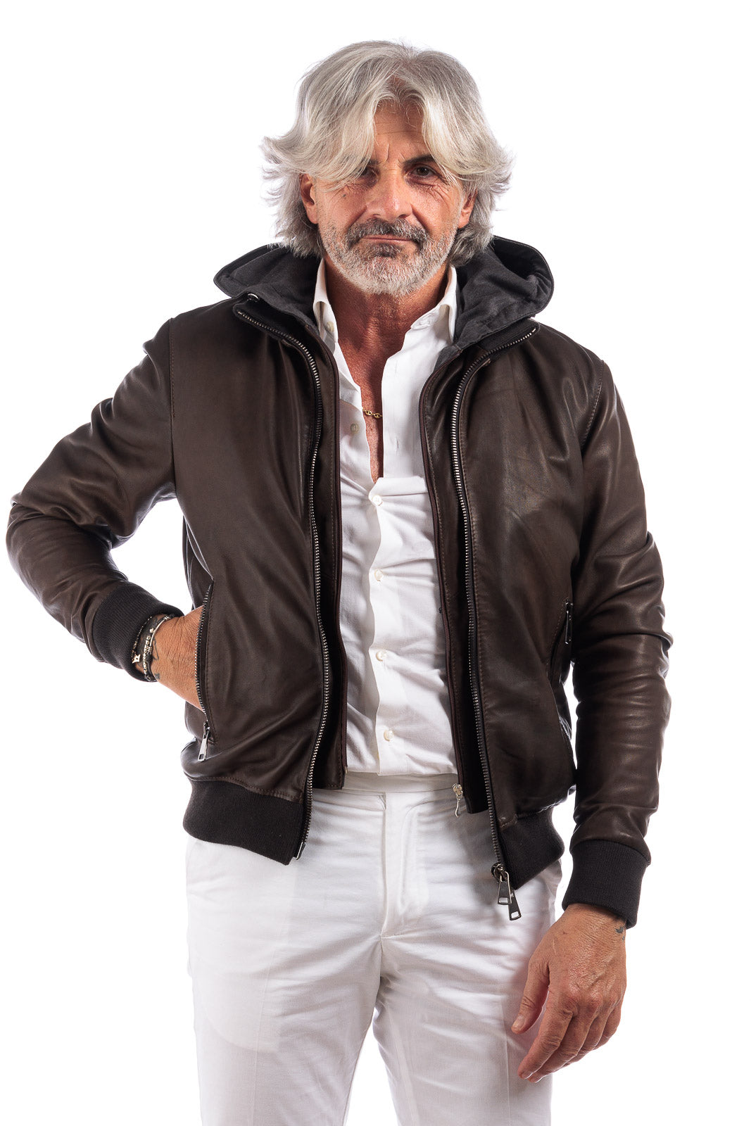 Bomber uomo 4 Stagioni testa di moro
