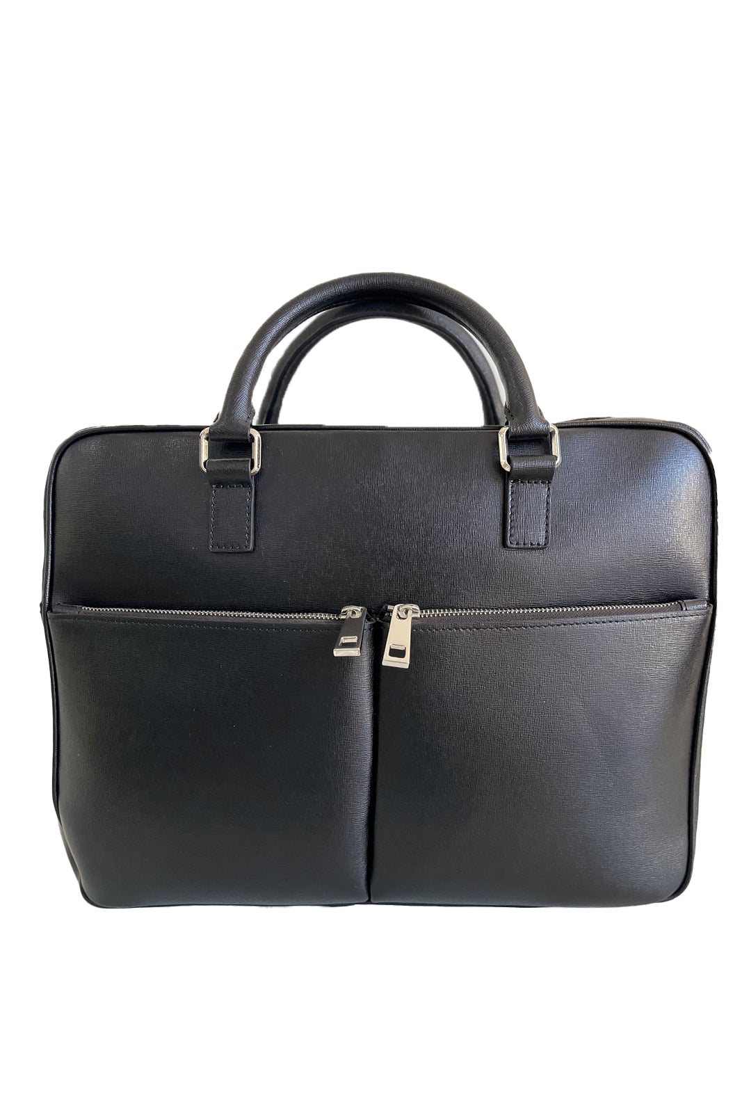 Borsa nera in vera pelle PC