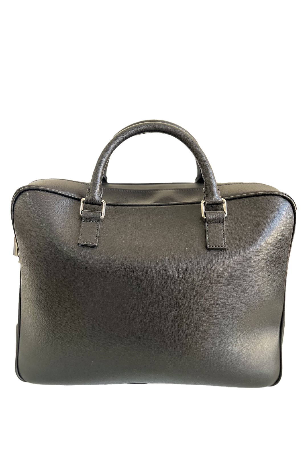 Borsa nera in vera pelle PC